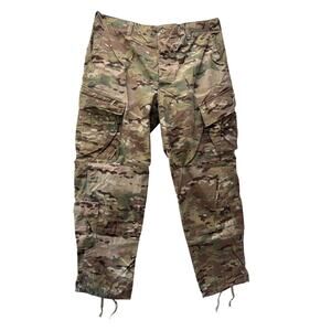 ARMY Cargo Ripstop Trouser Pants Men's Size 38/32 Green Brown Camouflage